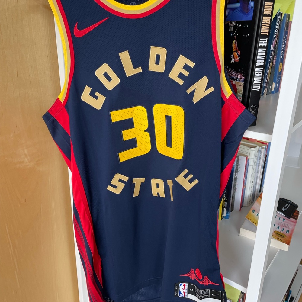 Nike Blue and Red Basketball Jersey for Games